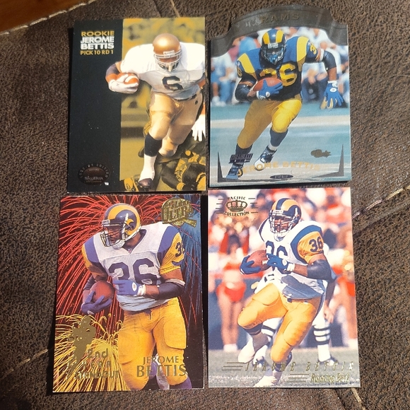 Upper Deck Other - Jerome Bettis Football Trading Lot Of 11 With Rookies